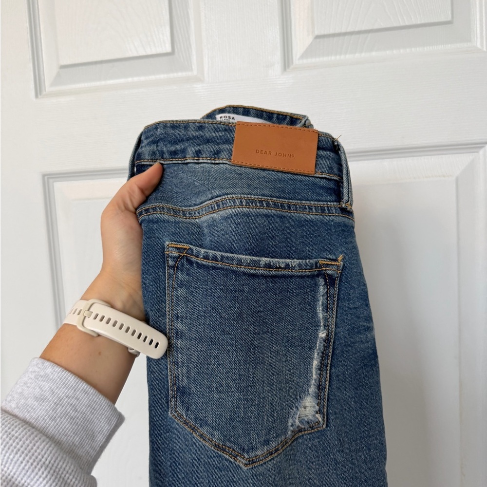 Dear John Blue Patchwork Flare Jeans - image 3